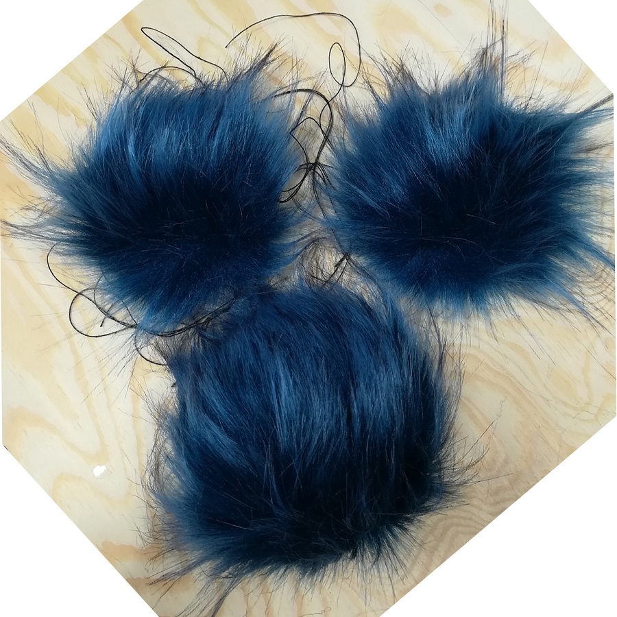 Bambule 10cm modrá s tm. modrým středem