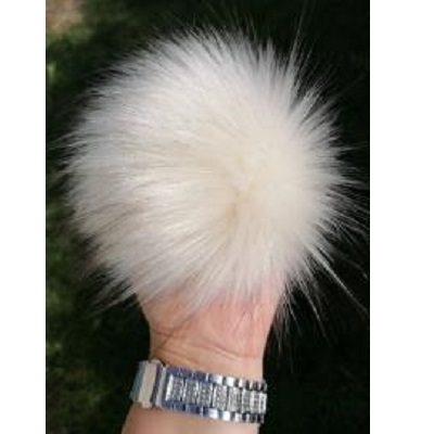 Bambule 10cm krémová s hnědými konečky