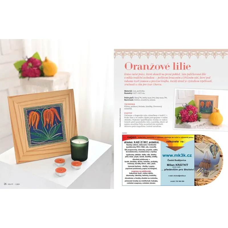  Časopis Ona ví - 5/2025 Podzimní tvoření s láskou