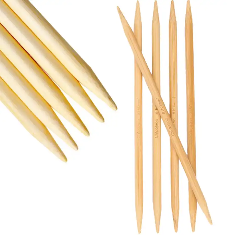 ChiaoGoo Ponožkové Bambusové jehlice Natur 2mm 13Cm