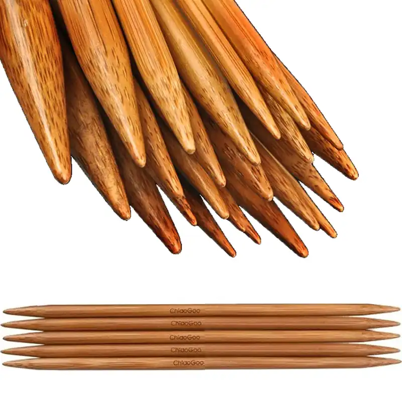 ChiaoGoo Ponožkové Bambusové jehlice s patinou 4,5mm 20cm