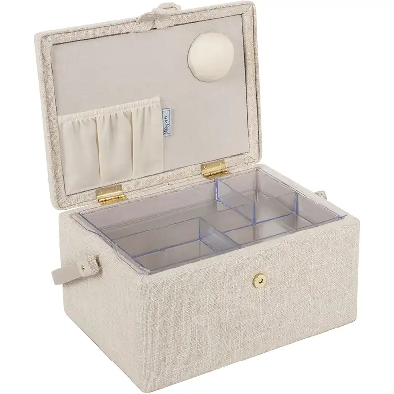 Střední košík na šití, pletení a háčkování - Moje šití s výšivkou