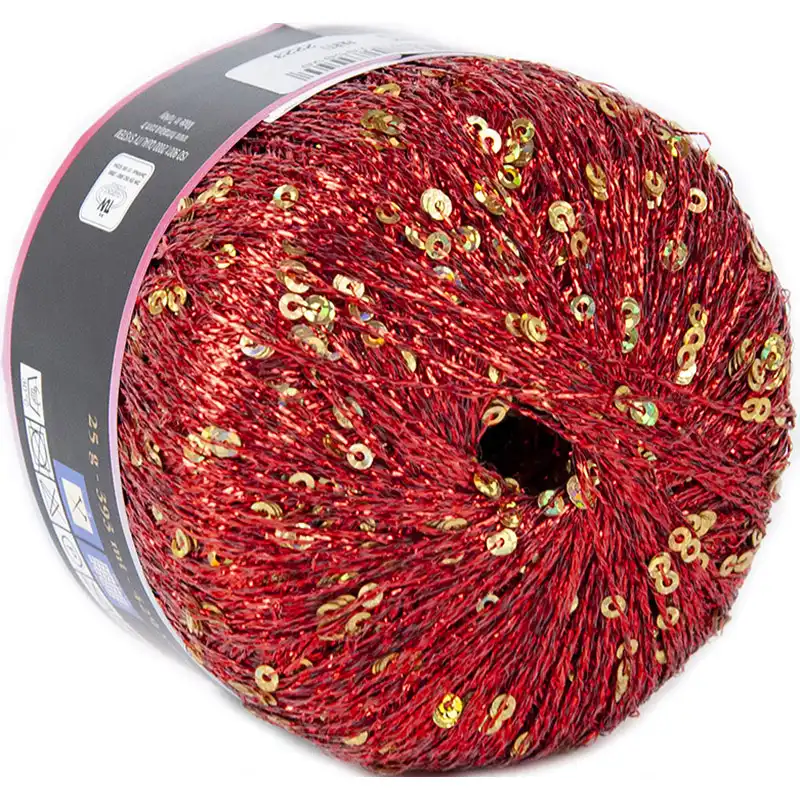 Himalaya Yildiz 58113 Červená se zlatými flitry