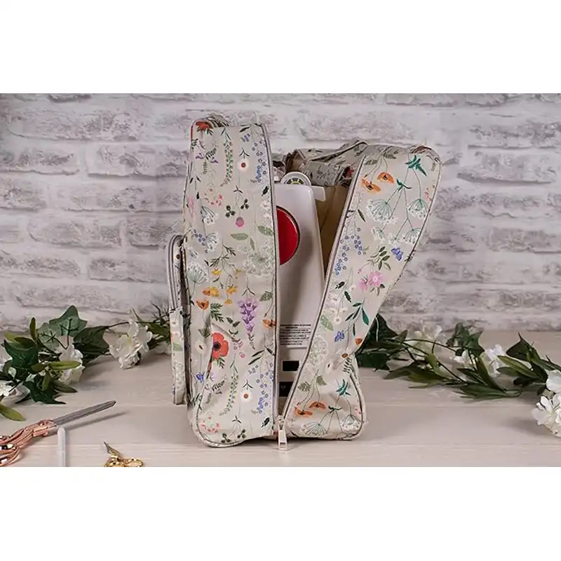 Omyvatelná taška na šicí stroj, pletení a háčkování - Luční kvítí