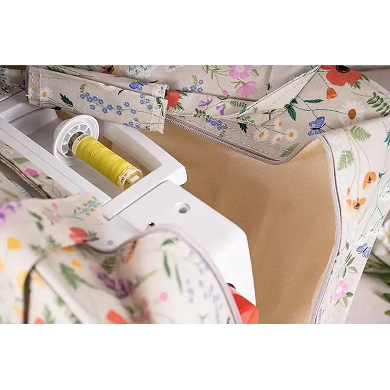 Omyvatelná taška na šicí stroj, pletení a háčkování - Luční kvítí