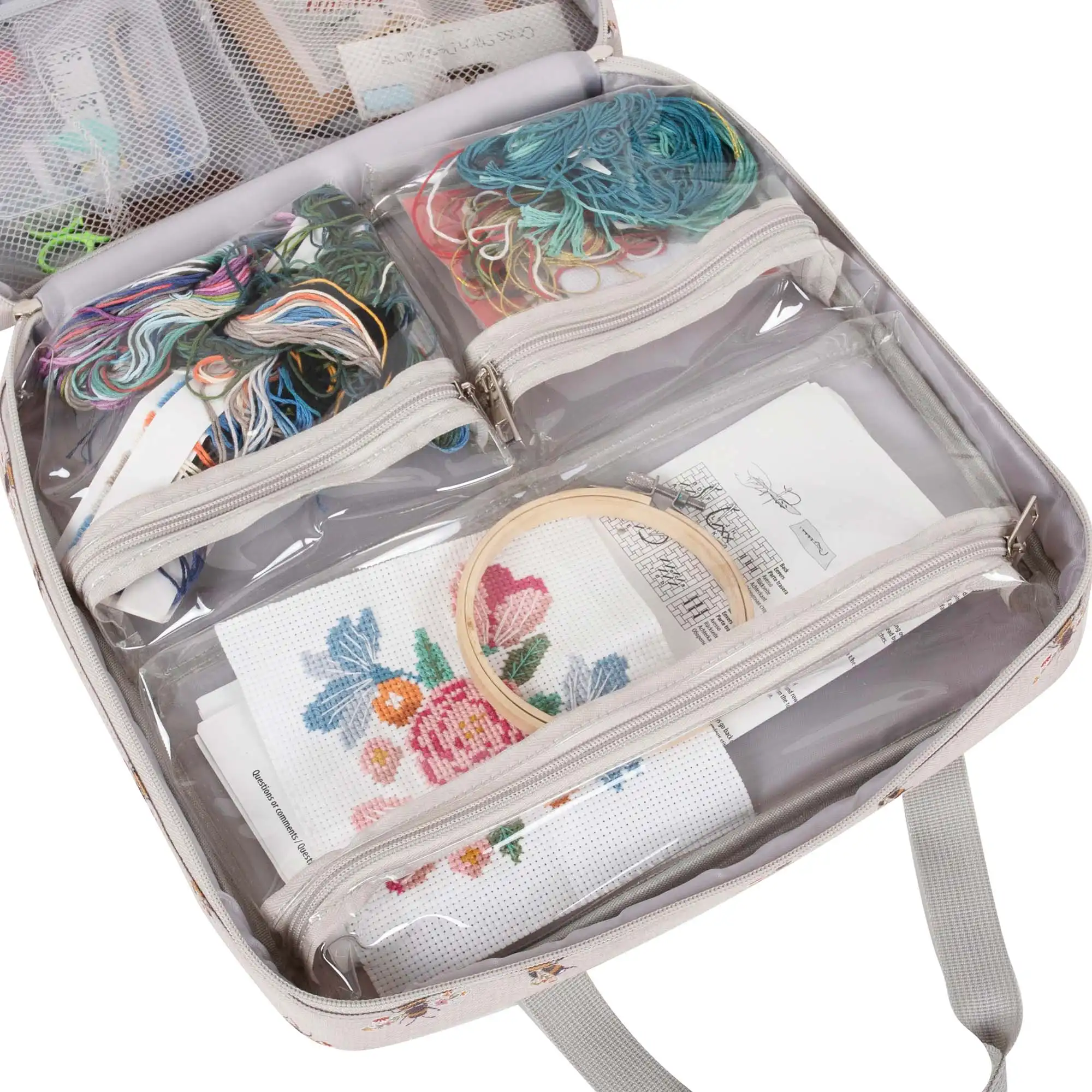 Cestovní taška na vyšívání - Včely 