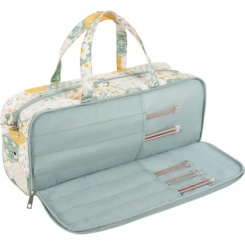 Taška na pletení a háčkování - Patchwork