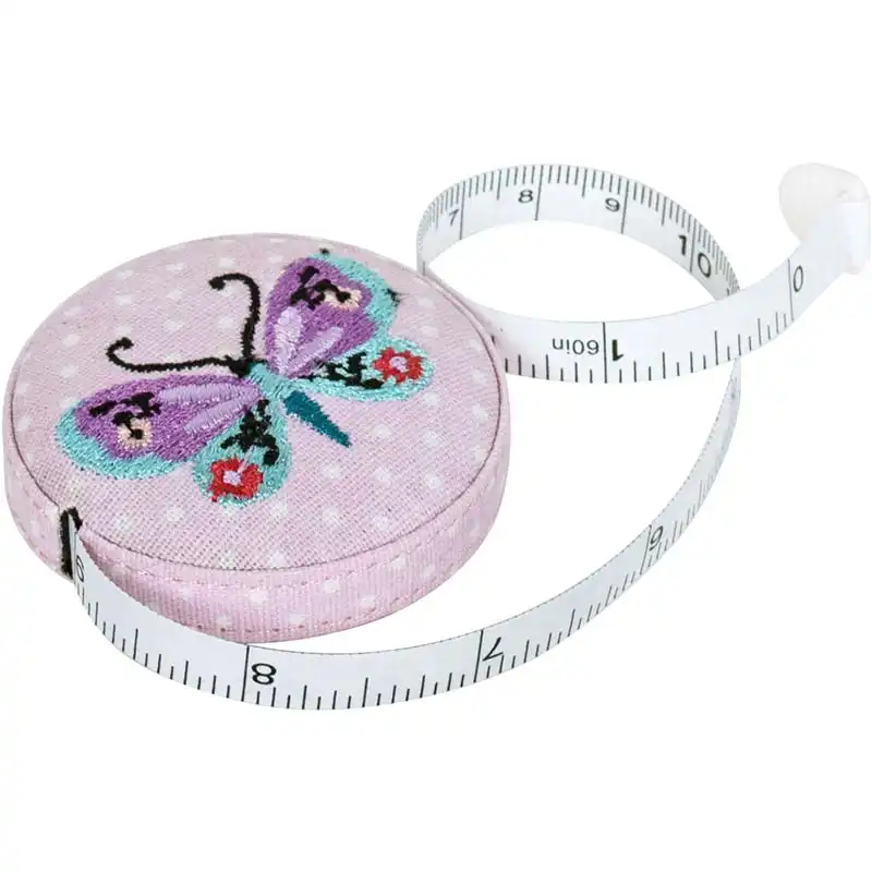 Svinovací metr s výšivkou Motýl 150 Cm