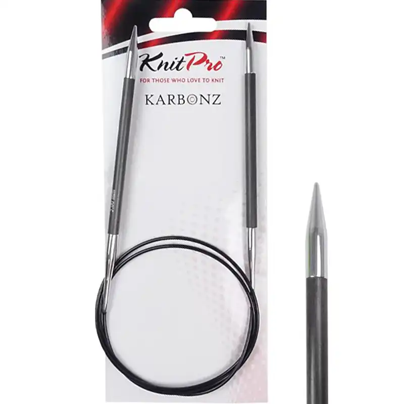 Knitpro Karbonz Fixní Kruhové jehlice 80Cm 5mm 