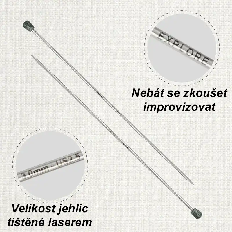 KnitPro Mindful rovné jehlice 25cm