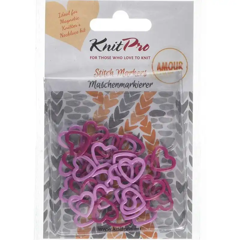 KnitPro Amour magnetické značkovače 40 kusů