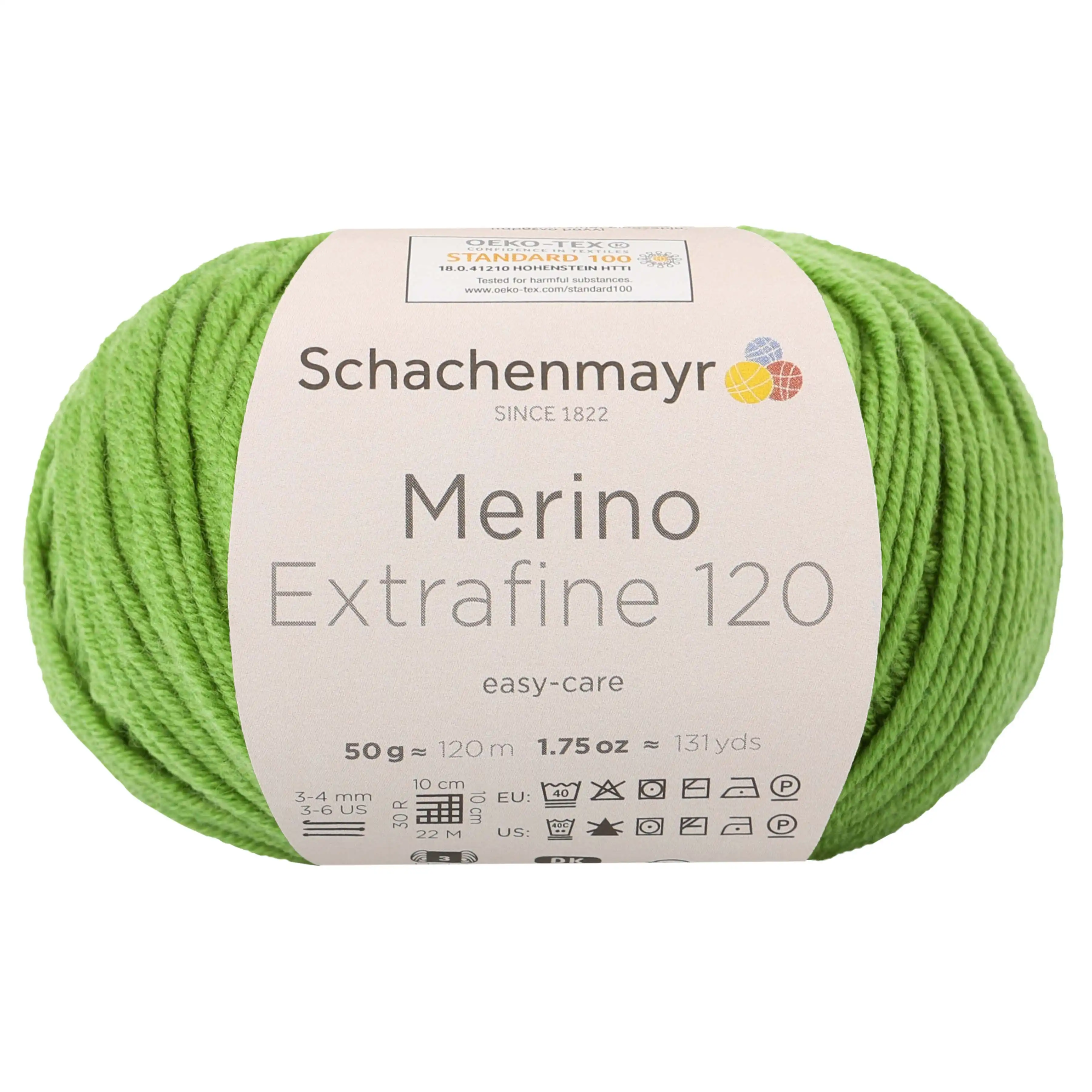 Schachenmayr Merino extrafine 120 Jablečná zelená 173