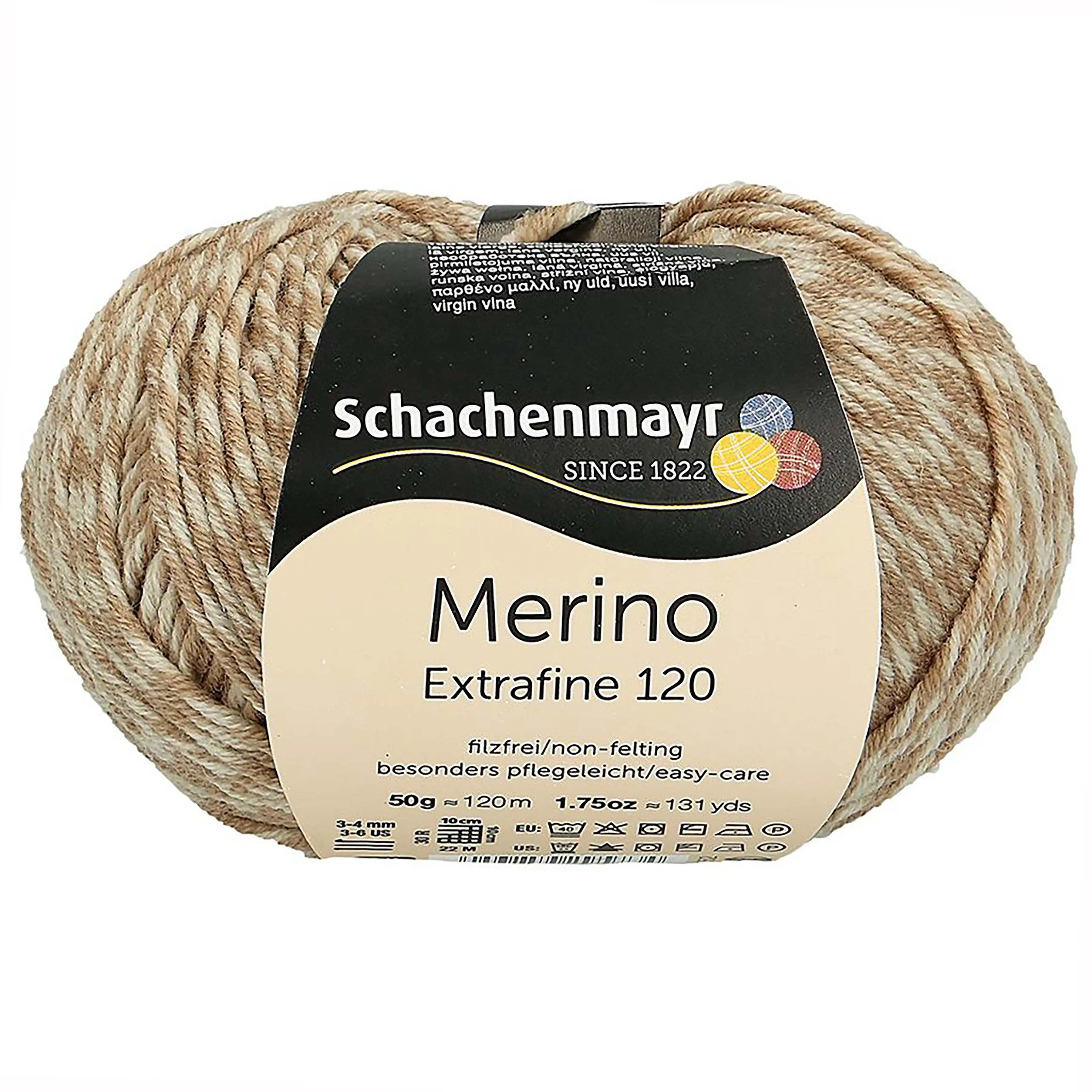 Schachenmayr Merino extrafine 120 Písek 203