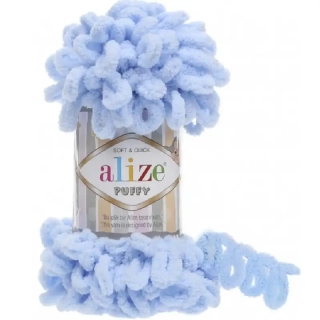 Alize Puffy 183 Baby modrá