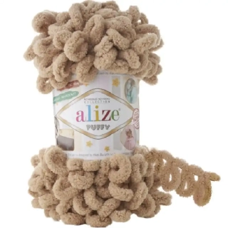 Alize Puffy 262 středně Béžová