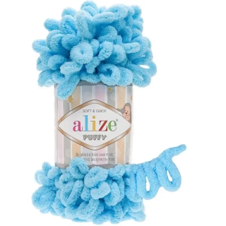 Alize Puffy 287 světle Modrý Tyrkys
