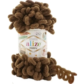 Alize Puffy 321 Hnědá
