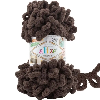 Alize Puffy 534 Hnědá