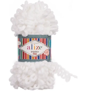 Alize Puffy Fine 55 Bílá