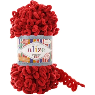 Alize Puffy Fine 56 Červená