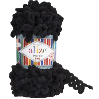 Alize Puffy Fine 60 Černá
