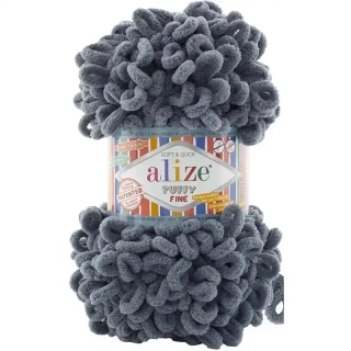 Příze Puffy Fine 87 Šedá