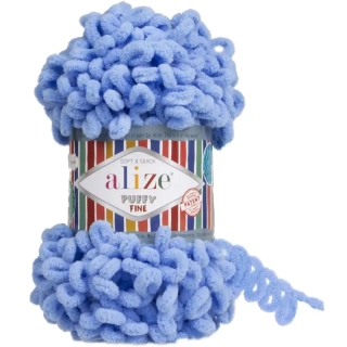 Alize Puffy Fine 112 Nebesky modrá