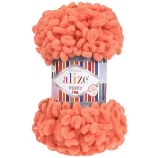 Alize Puffy Fine 134 korál světlý