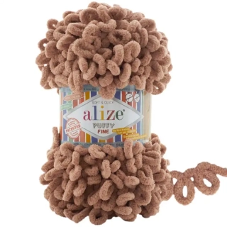 Alize Puffy Fine 261 Světle hnědá