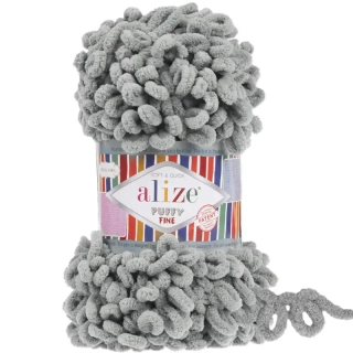 Alize Puffy Fine 302 Šedá