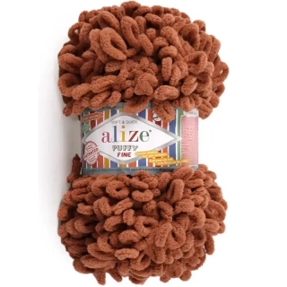 Alize Puffy Fine 897 Světle hnědá