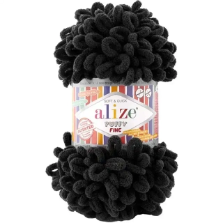 Alize Puffy Fine 1060 Černá