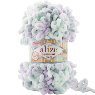 Alize Puffy Fine Color 6466 Mint-fialová