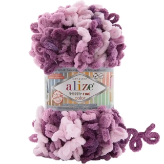 Alize Puffy Fine Color 8133 Vínové odstíny