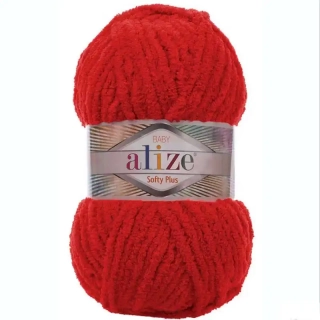 Alize Softy plus 56 Červená