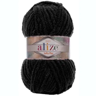 Alize Softy plus 60 Černá