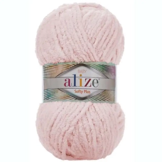 Alize Softy plus 161 Baby růžová