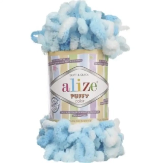 Alize Puffy Color 5924 Blankytná-bílá