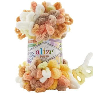 Alize Puffy Color 6528 Meruňková-béžová