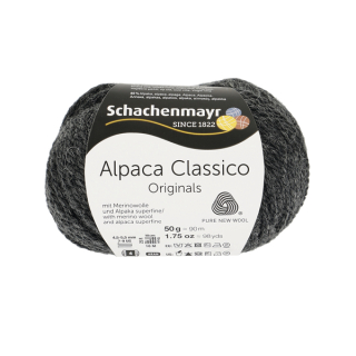 Schachenmayr Alpaca Classico 98 Antracitový melír