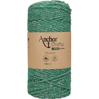 Anchor Crafty fine Metallic 504 Zelená