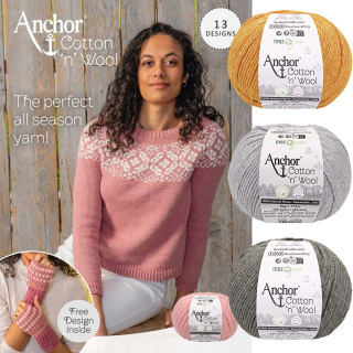 Anchor Cotton Wool Gold Grey Ass