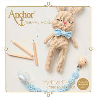 Kompletní sada na háčkování AMIGURUMI KIT - Zajíček
