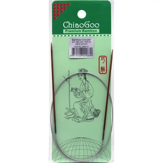 ChiaoGoo Fixní Kruhové Bambusové jehlice 60 cm 2mm