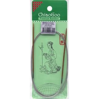 ChiaoGoo Fixní Kruhové Bambusové jehlice 100 cm 2mm