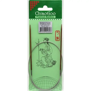 ChiaoGoo Fixní Kruhové Bambusové jehlice 60 cm 2,25mm