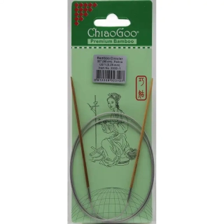 ChiaoGoo Fixní Kruhové Bambusové jehlice 80 cm 2,25mm