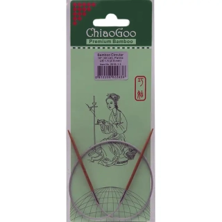 ChiaoGoo Fixní Kruhové Bambusové jehlice 40 cm 2,5mm