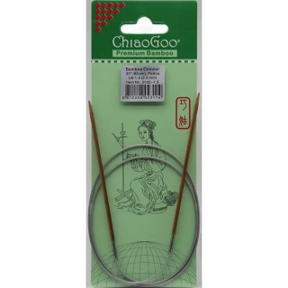 ChiaoGoo Fixní Kruhové Bambusové jehlice 80 cm 2,5mm