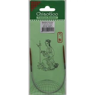 ChiaoGoo Fixní Kruhové bambusové jehlice 23 cm 2,75mm